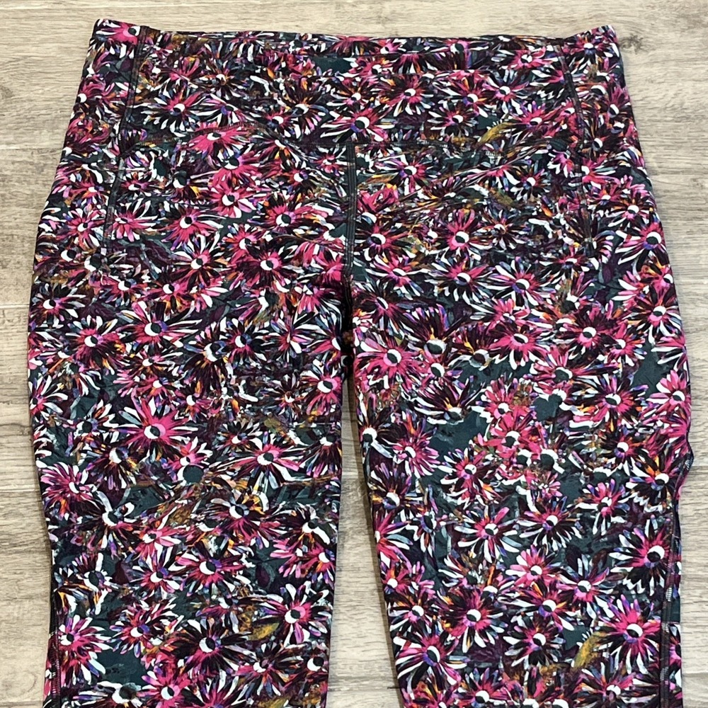 Lululemon Swift Speed HR Tight 28" Floral Athletic Leggings Size 14 Multicolor - Picture 2 of 6